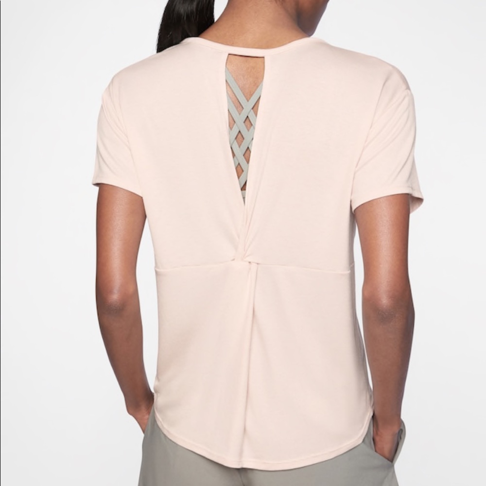 NWT Athleta Cloudlight Open Back Tee